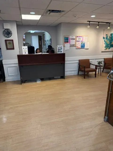 The reception desk at Vivo Healthcare Sebring